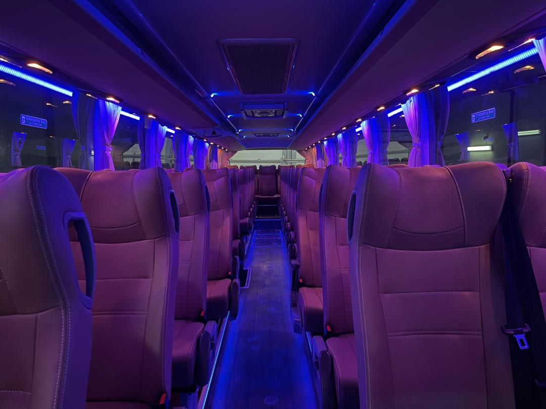 yutong 51 seater bus by alweam passenger transport interior